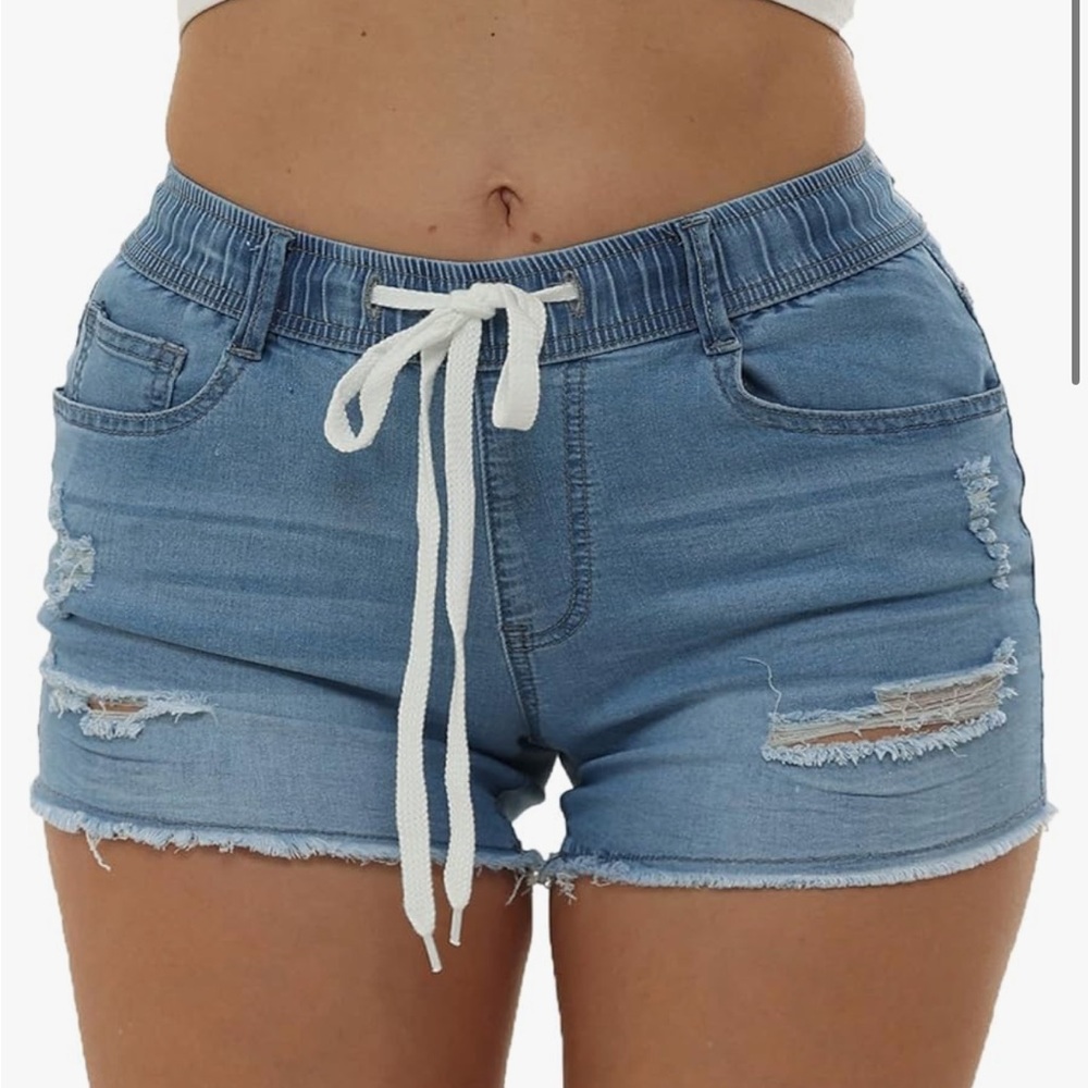 Women's Blue Denim Shorts Size Large